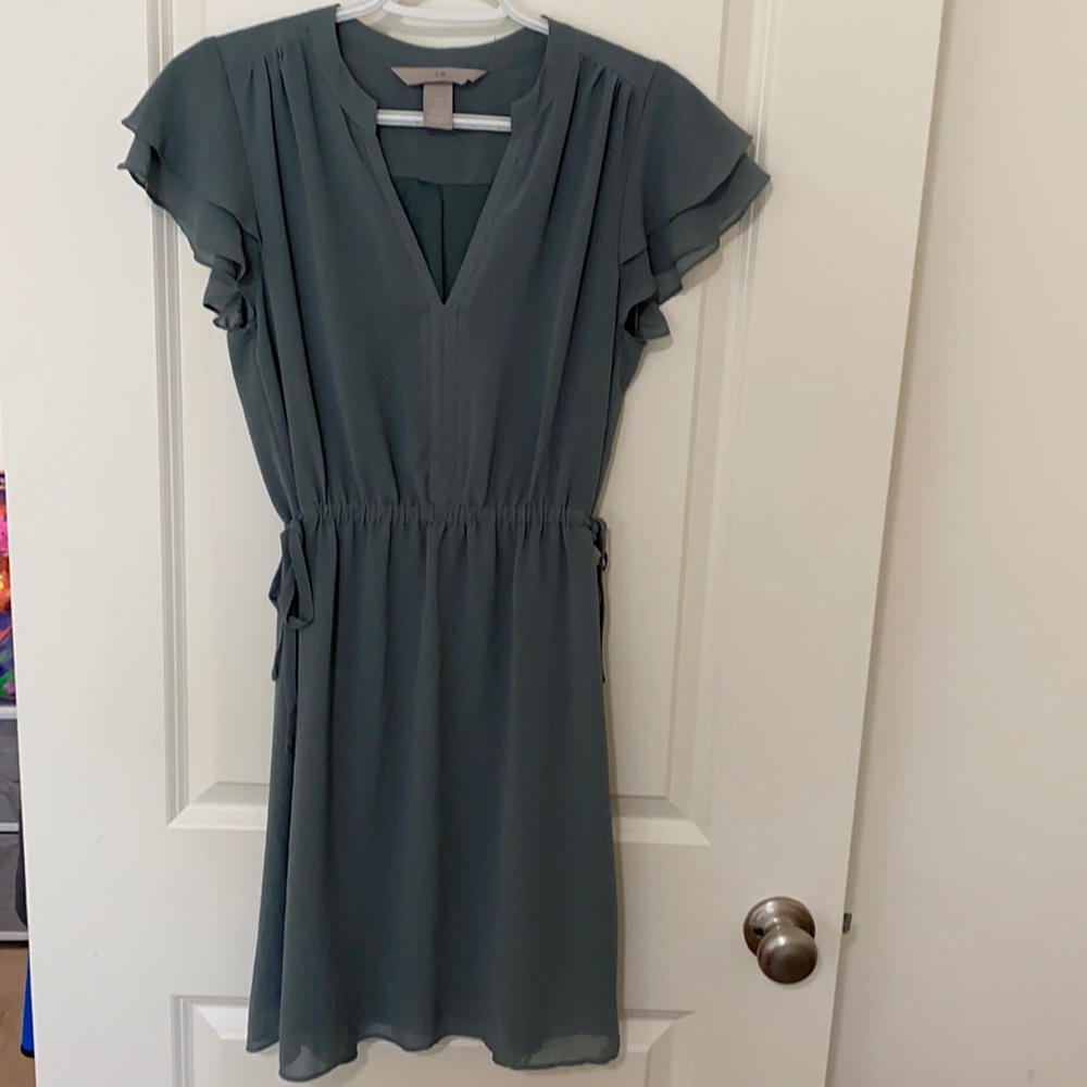 H&M Flutter Sleeve Dress
